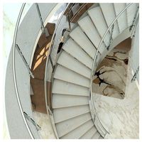 Escalier en colimaçon minimaliste de qualité supérieure pour espace commercial – Fabrication exquise – Vendeur fiable