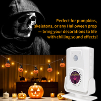 Boîte à sons d'Halloween avec détecteur de mouvement, effets sonores effrayants pour décorations de fête
