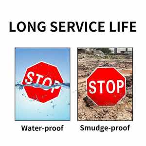 لوح إيقاف على الطريق السريع على جانب الطريق تحذير للمشاة سهم مخصص من الألومنيوم بطباعة فوق بالضوء الأحمر والأبيض لوح أمان - Product Image 3