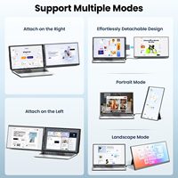 P5 pour les entreprises de jeux avec Wins/Mac/Linux/PS5 Interfaces USB Type C de 15.6 pouces Extension d'écran ultra mince