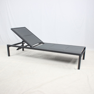 Lettino Prendisole <span class=keywords><strong>da</strong></span> Esterno in Alluminio con Tessuto Imbottito per Piscina e <span class=keywords><strong>Spiaggia</strong></span> - Product Image 3