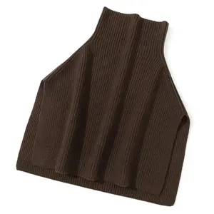 Hotsale custom cashmere beanie warm soft knitted kids or adults balaclava hat beanie scarf integrated