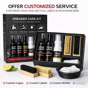 Kit de Limpieza de Zapatos Personalizable Premium, Restaura, Limpia, Protege, Impermeabiliza y Desodoriza, con Cepillo y Toalla - Product Image 6
