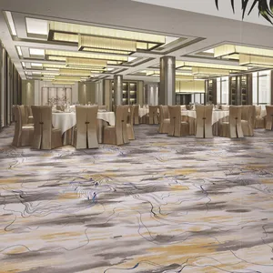 Commercial Banquet Fire-resistant 5 Star Hotel Carpet Handtufted Hallway Corridor Carpets For Hotels Rooms