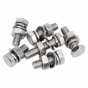 Kit combinado de arandelas de tuerca de perno hexagonal, MOQ directo de fábrica, 100 Uds., DIN 933, para maquinaria, herrajes de construcción, venta al por mayor - Product Image 2