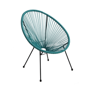 Silla de mimbre plegable de tejido ovalado para exteriores, conjunto de bistró, silla de paseo, para el sol - Product Image 3