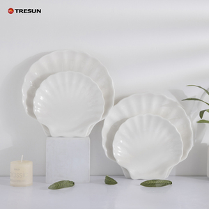 Assiettes et plats en forme de coquillage avec logo personnalisable Assiette à salade dessert aux fruits nouveau design - Product Image 5