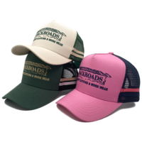 Gorra de camionero con parche bordado de 5 paneles, gorras Snapback en blanco de alta calidad, gorra de camionero de perfil alto personalizada lisa