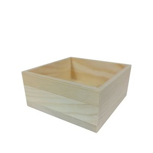 Scatola <span class=keywords><strong>in</strong></span> <span class=keywords><strong>Legno</strong></span> di Pino Non Verniciata Contenitore Aperto Senza Coperchio Scatole di <span class=keywords><strong>Legno</strong></span> per Conservazione Fioriere <span class=keywords><strong>in</strong></span> <span class=keywords><strong>Legno</strong></span> per Centrotavola Matrimoniali - Product Image 1