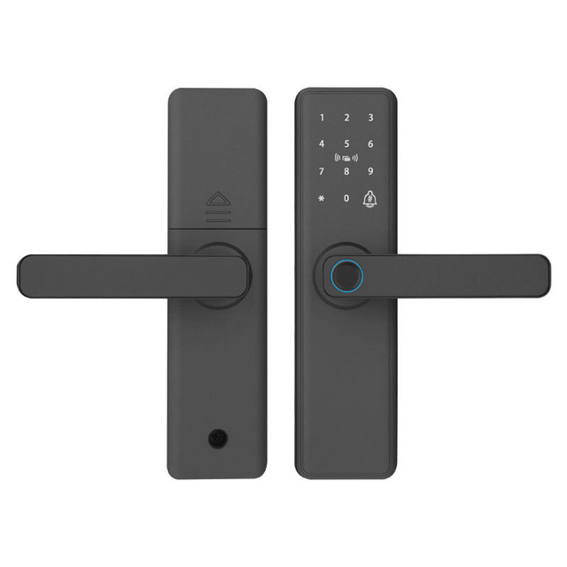 Wholesale Intelligent Lock APP Control Fingerprint Password Card Unlock Aluminium Hotel Smart Electronic Lock Cloud for Wood