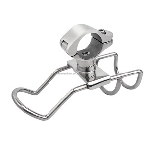 Accessoires de yacht en gros, <span class=keywords><strong>support</strong></span> de canne à pêche à <span class=keywords><strong>double</strong></span> fil en acier inoxydable 316 pour bateau - Product Image 1