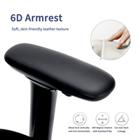 Chaise de bureau ergonomique moderne en fer, certifiée BIFMA, personnalisable avec accoudoirs réglables 6D pour le bureau à domicile – Vente en gros fabricant