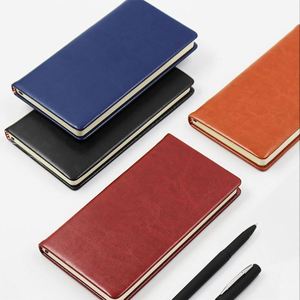 Carnet de notes professionnel de luxe A5, couverture souple en cuir PU, couleur personnalisée, reliure vintage cousue, ensemble de cadeaux promotionnels - Product Image 2