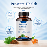 Capsules à base de plantes pour hommes, marque privée, en gros, avec du palmier nain pour le soutien de la santé de la prostate et du bien-être urinaire, complément alimentaire