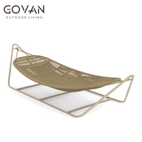 Fauteuil suspendu de jardin, mobilier d'extérieur pour jardins, piscines, patios, balcons - Aluminium thermolaqué, corde tressée, écologique, moderne