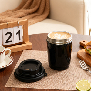 Double Wall Stainless Rainbow Ice Coffee Custom Branded 32Oz Premium <strong>Simply</strong> Brown <strong>Modern</strong> <strong>Tumbler</strong> With Logo - Product Image 6