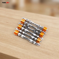 Jeu de 10 embouts de tournevis magnétiques double extrémité PH2 en acier S2 robuste TOOLJOY avec verrouillage par vis pour perceuse électrique