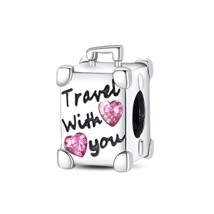 Breloques Pendentifs pour Appareil Photo et Bagages, Style Tourisme, en Cuivre Plaqué Argent, pour Bracelets DIY, Logo Personnalisé, Petite Quantité - Product Image 6