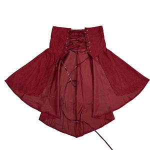 Costume gothique Lolita, jupe mi-longue médiévale, tenue de performance pour Halloween, jupe à volants de <span class=keywords><strong>pirate</strong></span> pour femmes - Product Image 2
