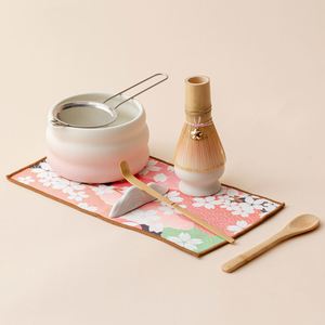 Tazón Chawan de Cerámica, Accesorio para la Ceremonia del Té Japonés, Kit de Inicio para Preparar Matcha con Boquilla, Batidor y Soporte - Product Image 4
