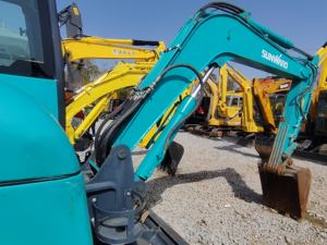 Mini-excavatrice hydraulique multifonctionnelle SWE60E, mini-excavatrice sur chenilles d'occasion de 6 tonnes, vendue à prix réduit - Product Image 6