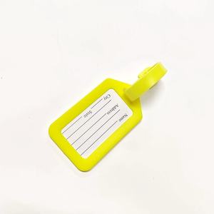 Étiquette de bagage légère anti-perte avec porte-adresse, accessoire de voyage écologique, porte-clés en PVC souple pour voyage aérien - Product Image 4
