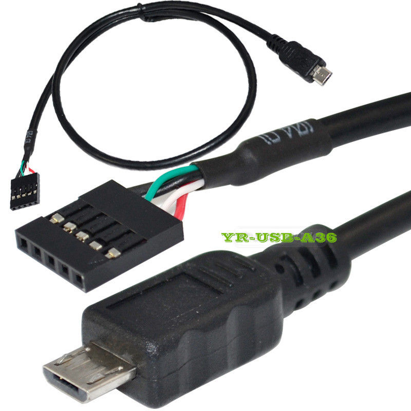 USB Terminal Cable Mike Micro/ 2.54/1*5P 5-hole 5-female Baffle ...