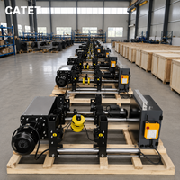 Palans à câble à poutre unique européens à faible hauteur de levage, capacité 3 tonnes, hauteur de levage 18 m, vitesse de levage minimale 0 à 9 m, homologués CE ISO