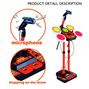 Jacko Toys - Vente en gros <span class=keywords><strong>de</strong></span> kits <span class=keywords><strong>de</strong></span> batterie <span class=keywords><strong>jazz</strong></span> - 5 tambours - Microphone - Ensemble karaoké - Instrument <span class=keywords><strong>de</strong></span> musique - Jouets pour enfants - Product Image 2