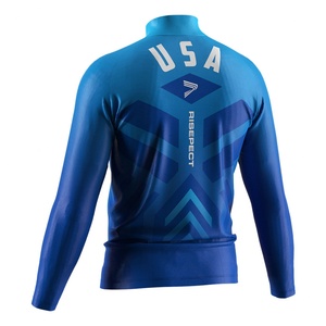 Sudadera de cuello alto con cremallera de un cuarto para hombre, de alta calidad, para calentamiento de lucha, venta al por mayor - Product Image 3