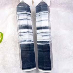 Torre de Cristal Yin Yang de Alta Calidad, Piedra Preciosa Natural Tallada para Decoración del Hogar u Oficina, Cristales Curativos de Feng Shui, Venta al por Mayor - Product Image 1