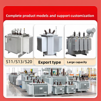 Transformador de Potencia Trifásico Vertical de Alta Tensión 10KV S11/S13/S20 Sumergido en Aceite 50/400/630/800KVA con Doble Envoltura de Cobre y Aluminio