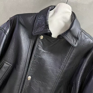 Jxwatcher <span class=keywords><strong>Giacca</strong></span> in Vera <span class=keywords><strong>Pelle</strong></span> di Pecora, Stile Vintage, Modello Bomber Corto, Morbida al Tatto, per <span class=keywords><strong>Donna</strong></span>, Vendita all'Ingrosso - Product Image 3