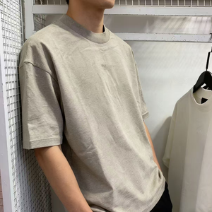 Camiseta <span class=keywords><strong>Fear</strong></span> para Hombre, Lavada al Ácido, 275G, Negra, Estilo Retro, Oversize, Vintage, Streetwear, 100% Algodón, Personalizable - Product Image 1