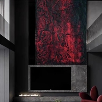 Panneau d'éclairage transparent de style moderne de taille personnalisée Panneau mural en marbre translucide pour l'intérieur et l'extérieur