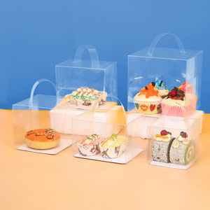 Boîte à pâtisserie écologique en plastique PET transparent de qualité alimentaire <span class=keywords><strong>pour</strong></span> biscuits, bonbons, <span class=keywords><strong>chocolat</strong></span>, flocons de neige, gâteaux - Product Image 4