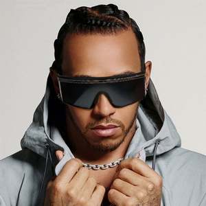 2021 New Arrivals Fashion One Piece Lens Sunglasses <b>Large</b> <b>Frame</b> Sunglasses UV400 Women Metal Sunglasses - Product Image 1