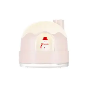 Portable Silent Christmas Snow House Night Light Humidifier Small Air Humidifier Home Desktop Lamp