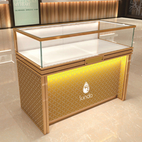 Vente en gros Vitrine mobile en verre pour bijoux Affichage de magasin de détail Fumée Téléphone portable Comptoir Show Case Set