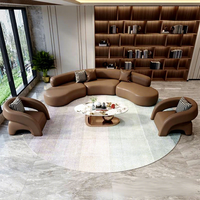 Ensemble de canapés de réception de bureau populaires avec table de loisirs en bois massif style rock, idéal pour les hôtels et les halls d'exposition
