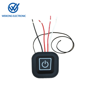 Interruptor de botón de <span class=keywords><strong>3</strong></span> niveles de <span class=keywords><strong>3</strong></span>,7 V-12V para guantes de calefacción con voltaje máximo de 5V - Product Image 1