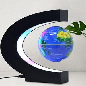 3 इंच चुंबकीय घूर्णन ग्लोब नवीनता सी आकार मोवा चंद्रमा चुंबकीय फ्लोटिंग लेविटेशन सतत गति विश्व - Product Image 5