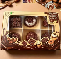 Jouet Squishy en TPR Chocolat Truffe à Rebond Lent Anti-Stress Sensoriel Boîte Mystère Vente en Gros
