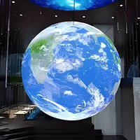 Pantalla LED Esférica a Todo Color para Interiores, Personalizada, de Bajo Precio, 360° °   Pantalla LED Esférica Creativa