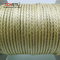 Corde Technora 2mm 3mm 4mm 5mm 6mm 8mm cordon de haute résistance ignifuge sécurité aramide Technora 12 brins corde tressée