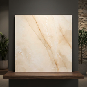 Baldosas de Porcelana Pulida Onyx Bianco 600x600mm, Aspecto de Mármol Blanco, Baldosas de Porcelanato Cerámico Brillante - Product Image 5