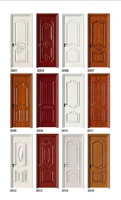 Porte intérieure moderne en polymère blanc pré-montée, à âme pleine en MDF, avec moustiquaire en fibre de verre, surface ignifugée pour chambre à coucher