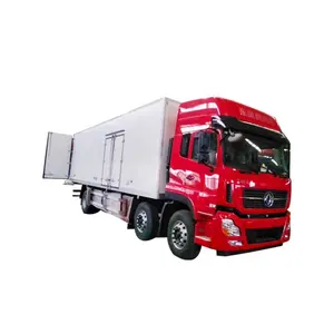 Reefer van caminhões de refrigerador, 8x4 dongfeng tianlong 50cbm 9.6m congelar, veículo resistente