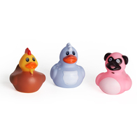 Lot de 25 canards en caoutchouc PVC Assortiment de jouets pour le bain Cadeau d'anniversaire pour fête prénatale Vente en gros de canards miniatures en caoutchouc personnalisés