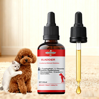Gouttes d'extrait de canneberge biologique OEM ODM pour chats et chiens - Complément alimentaire pour la santé des voies urinaires pour la digestion sensible, toutes races